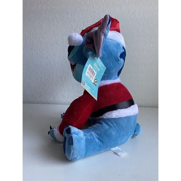 Disney Stitch Holiday Greeter 18" Christmas Santa Claus Decor Porch Door NEW - Picture 5 of 12